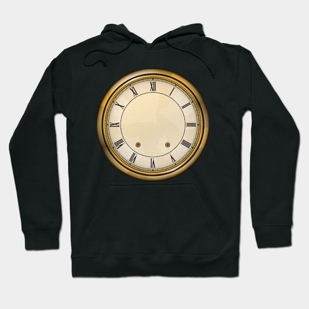 Antique clock with Roman numerals Hoodie by ojovago